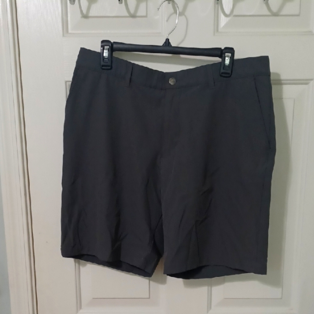 adidas Dark Gray Men's Flat Front Shorts